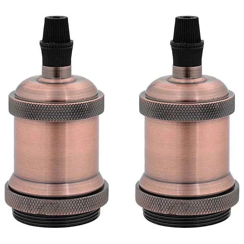 lempų laikikliai 2 vnt Red Bronze E27 lempų laikikliai 2 vnt Red Bronze E27