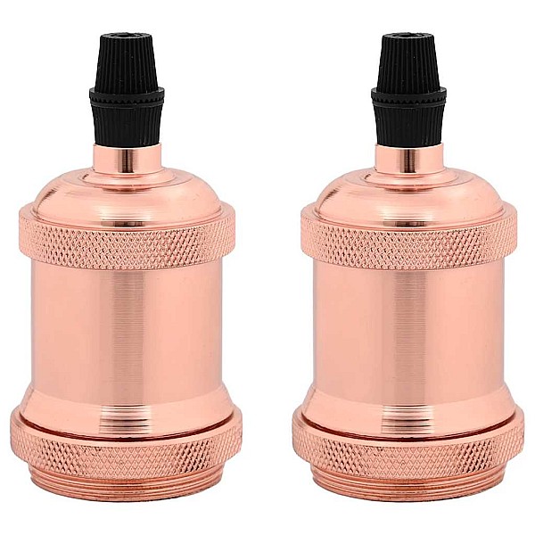 Lampu turētāji 2 gab Rose Gold E27