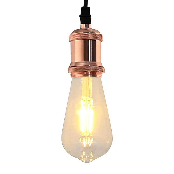 Lampu turētāji 2 gab Rose Gold E27