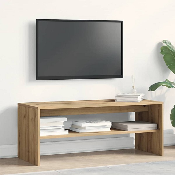 TV skapītis, koka krāsa, 100x40x40 cm, inženierijas koks