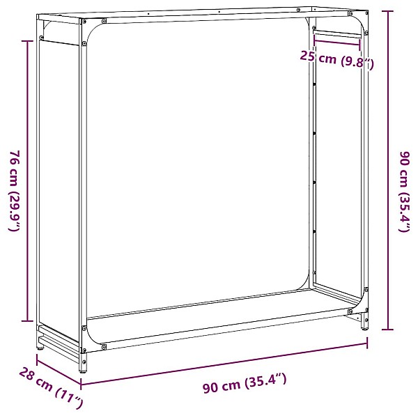 malkas plaukts antracīts 90x28x90 cm auksti velmēts tērauds