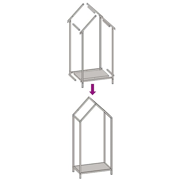 malkas plaukts antracīts 40x25x90 cm auksti velmēts tērauds