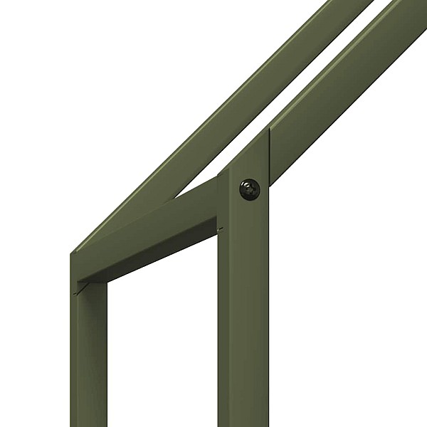 Malkas plaukts Olive Green 60x25x60 cm Auksti velmēts tērauds