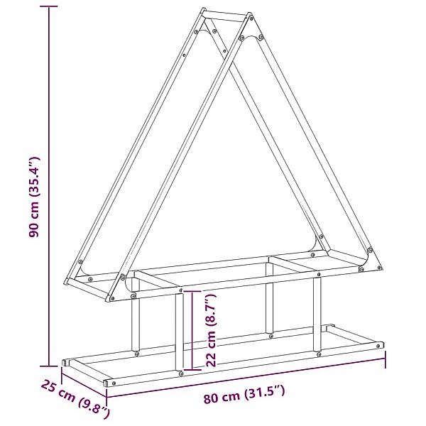 malkas plaukts olīvzaļš 80x25x90 cm auksti velmēts tērauds