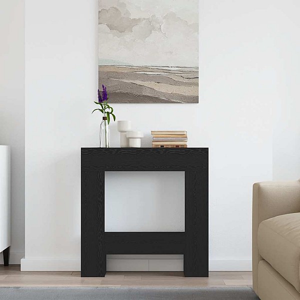 Kamīna apkaime Black Oak 81x18x82 cm Engineered Wood