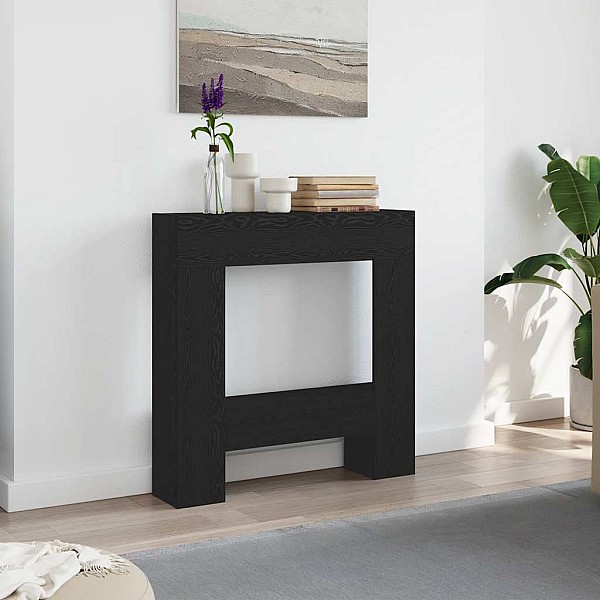 Kamīna apkaime Black Oak 81x18x82 cm Engineered Wood