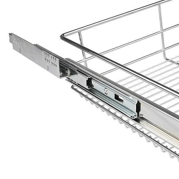 Telescopic drawer - 60 cm, set of 2, including rails, suitable for cabinets with a width of 30, 40, 50, or 60 cm.