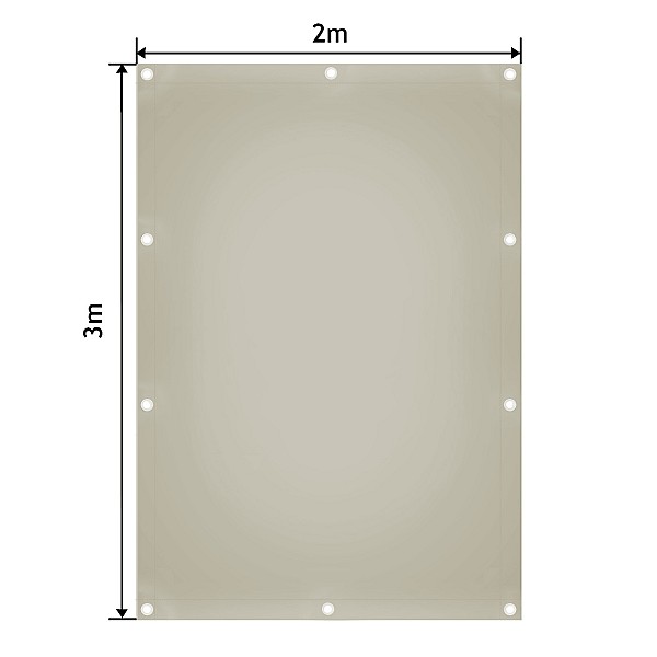 Presendist kate 650 g/m², veekindel ja rebenemiskindel, hall, 2x3 m.