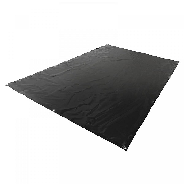 Tarpaulin 650g/m², waterproof and tear-resistant, 2x3m, black.