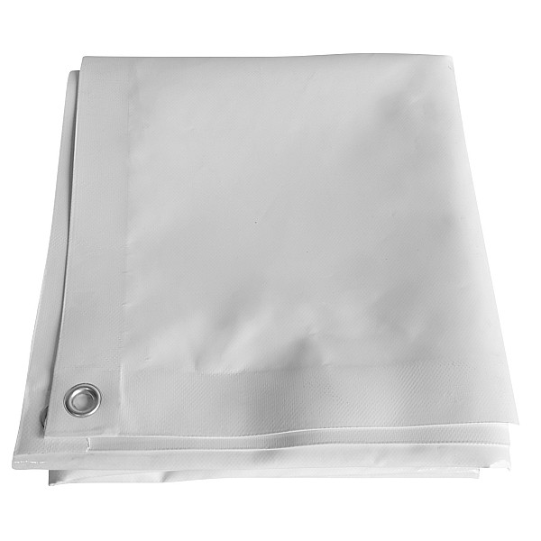 650g/m² tarp, 2x3m, white.