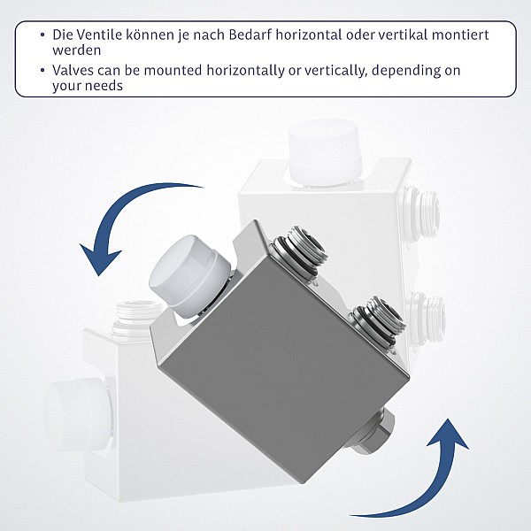 Radiator – horizontal, flat, 600x614x69 mm, with a chrome thermostatic head.