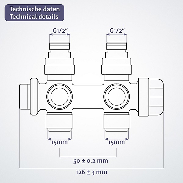 **Radiator – flat panel, steel, set with valves, 600 x 614 x 69 mm, anthracite color.**