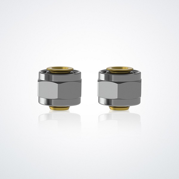 **Thermostatic valve** - 1/2 inch, chrome-plated - radiator connection block, thermostatic head.