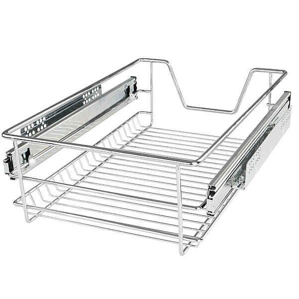 Telescopic drawer - 40 cm, set of 1, including rails.