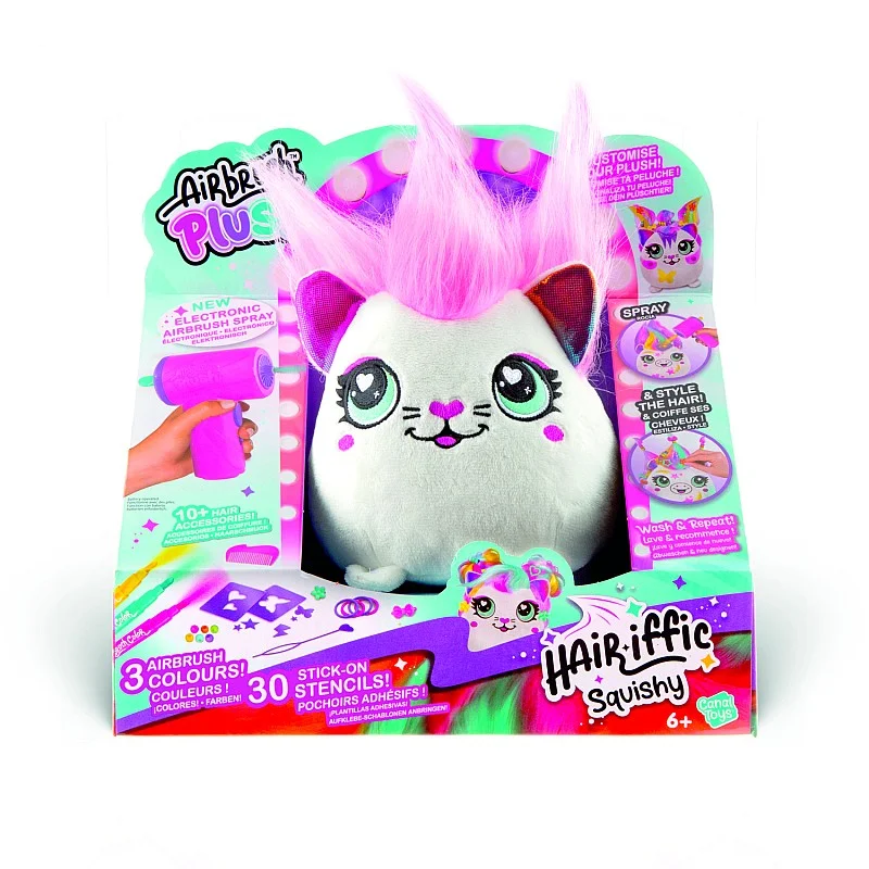 AIRBRUSH Hair´iffic plush with airbrush Squish Pal