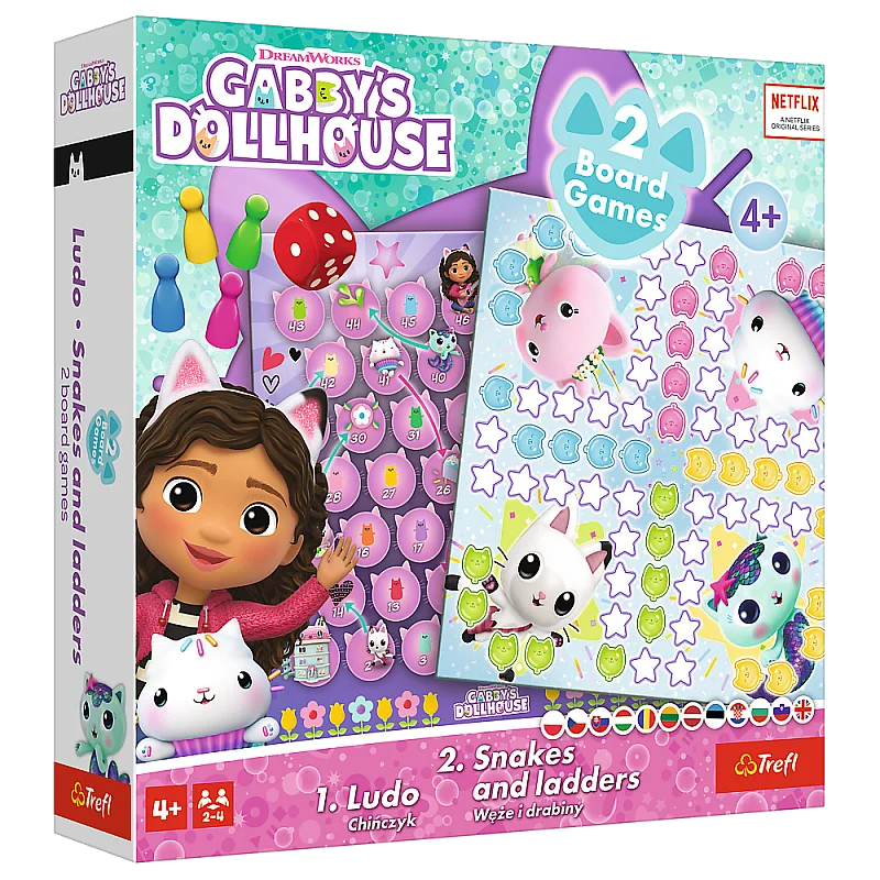 TREFL GABBY´S DOLLHOUSE Board game 2 in 1 TREFL GABBY´S DOLLHOUSE Board game 2 in 1
