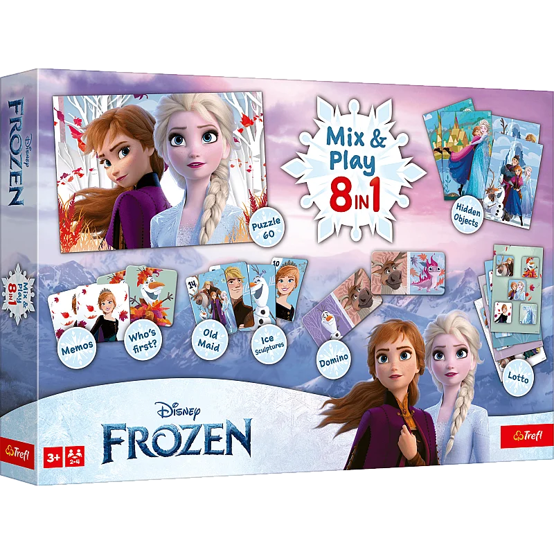 TREFL FROZEN 8in1 Mix&play set of boardgames TREFL FROZEN 8in1 Mix&play set of boardgames