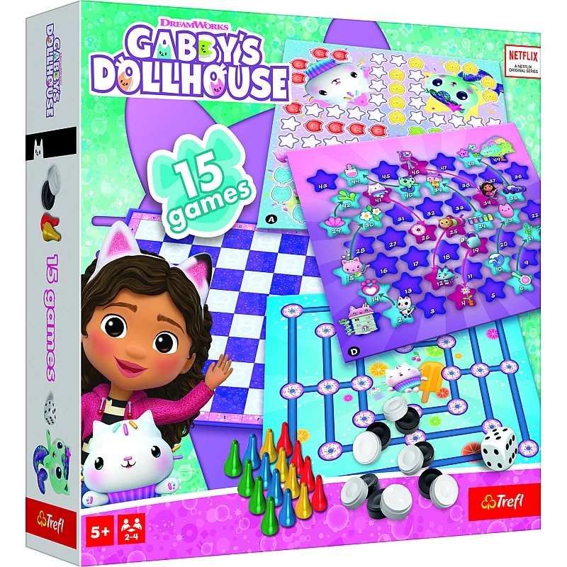 TREFL GABBY´S DOLLHOUSE Set of 15in1 games TREFL GABBY´S DOLLHOUSE Set of 15in1 games