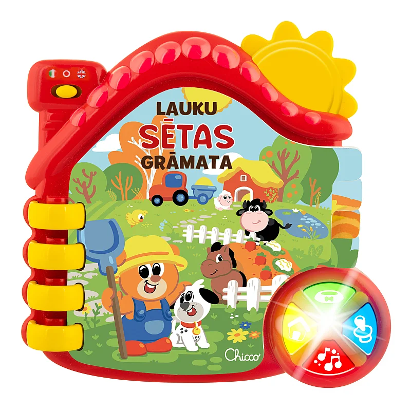 CHICCO Interaktīva grāmata FERMA (Latviešu val.) CHICCO Interaktīva grāmata FERMA (Latviešu val.)