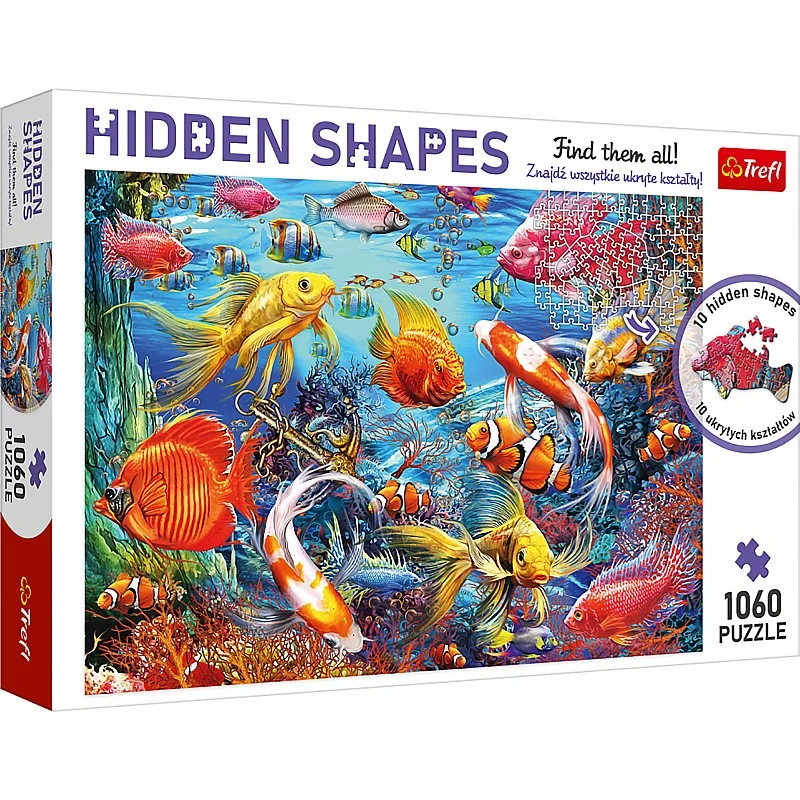 TREFL HIDDEN SHAPES Pusle Veealune elu, 1000 osa TREFL HIDDEN SHAPES Pusle Veealune elu, 1000 osa