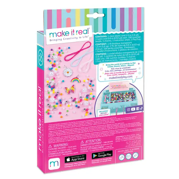 MAKE IT REAL DIY Rokassprādžu komplekts Varavīksnes dārgumi MAKE IT REAL DIY Rokassprādžu komplekts Varavīksnes dārgumi