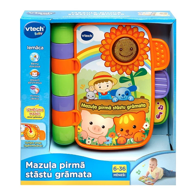 VTECH interactive toy Babys first storytime rhymes (In Latvian lang.)