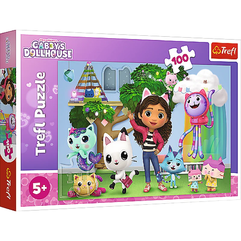 TREFL GABBY´S DOLLHOUSE puzzle 100 pcs