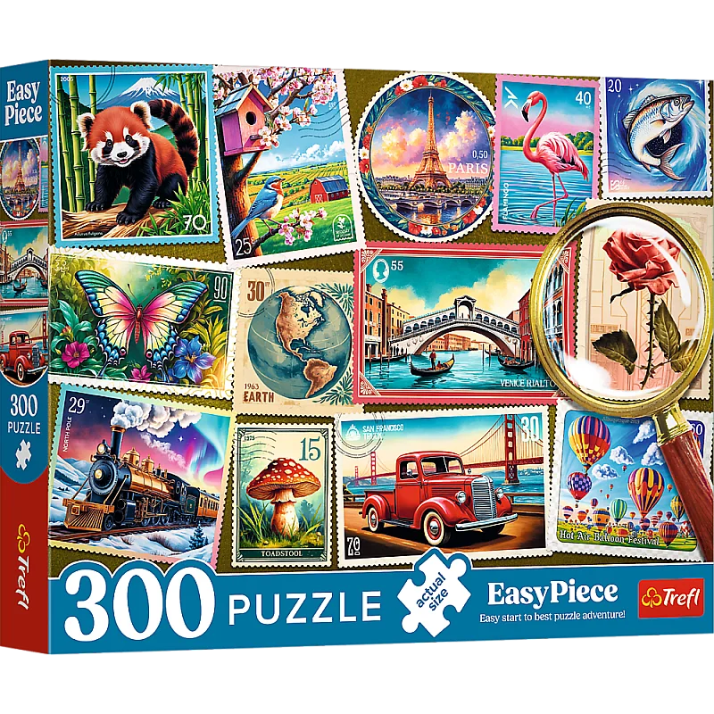 TREFL EasyPiece pusle Postmargid, 300 osa TREFL EasyPiece pusle Postmargid, 300 osa