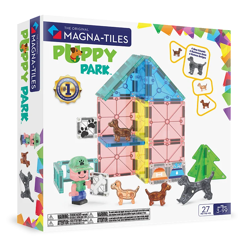 MAGNA-TILES magnet constructor set Puppy Park, 27 pcs