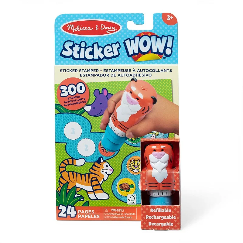 MELISSA & DOUG Sticker WOW! Aktivitāšu komplekts - Tīģeris MELISSA & DOUG Sticker WOW! Aktivitāšu komplekts - Tīģeris