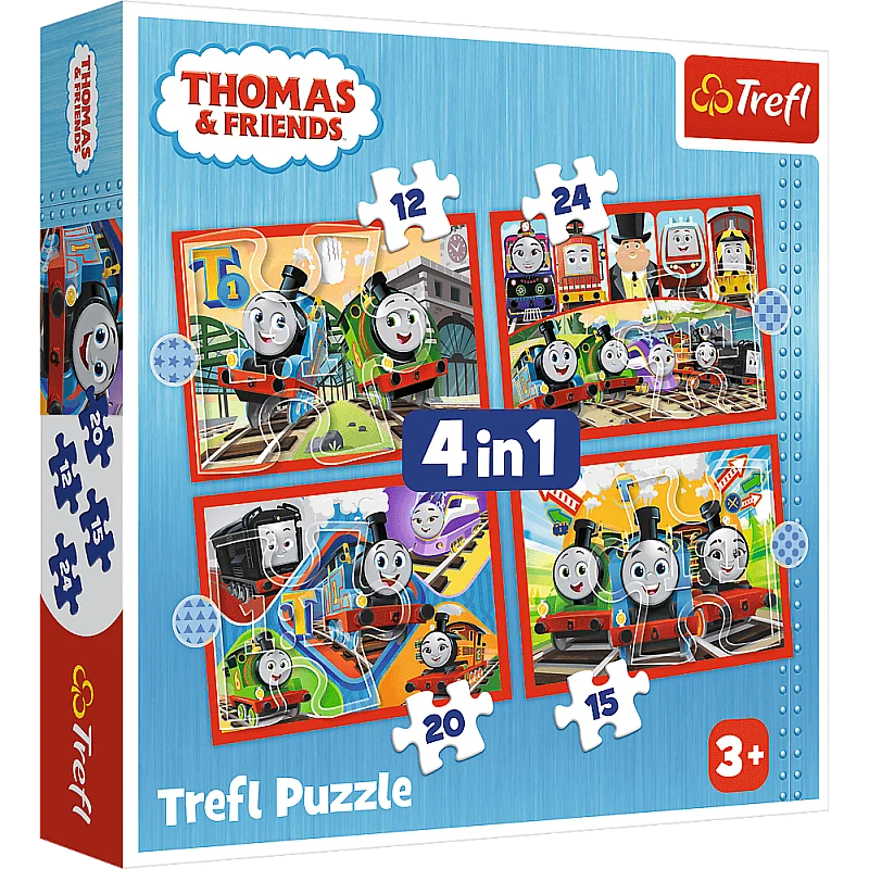 TREFL THOMAS & FRIENDS 4 in 1 Puslede komplekt TREFL THOMAS & FRIENDS 4 in 1 Puslede komplekt