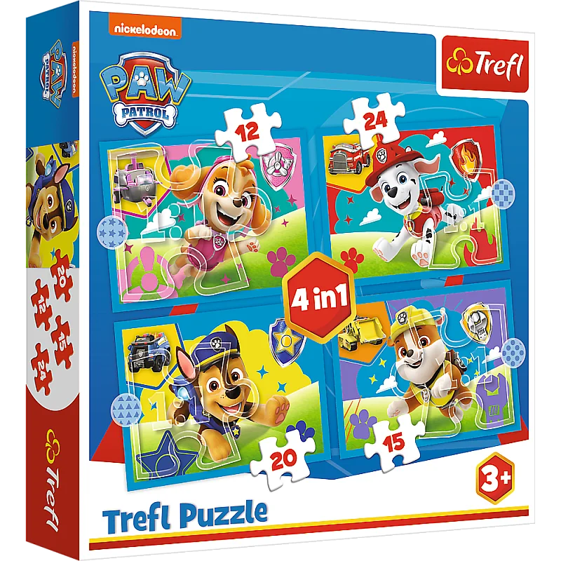 TREFL PAW PATROL Puslede komplekt Käpapatrull, 4 tk TREFL PAW PATROL Puslede komplekt Käpapatrull, 4 tk