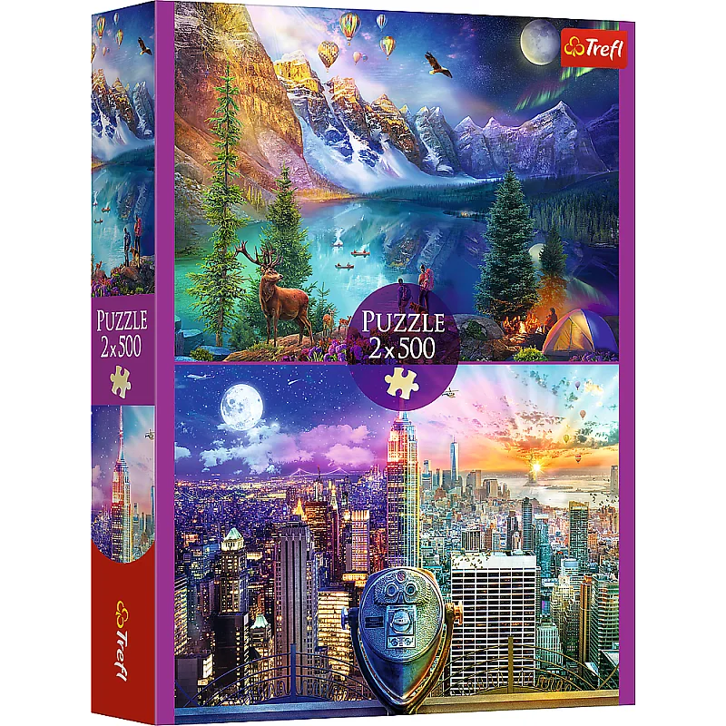 TREFL Pusle komplekt Ameerika, 2x500 osa TREFL Pusle komplekt Ameerika, 2x500 osa