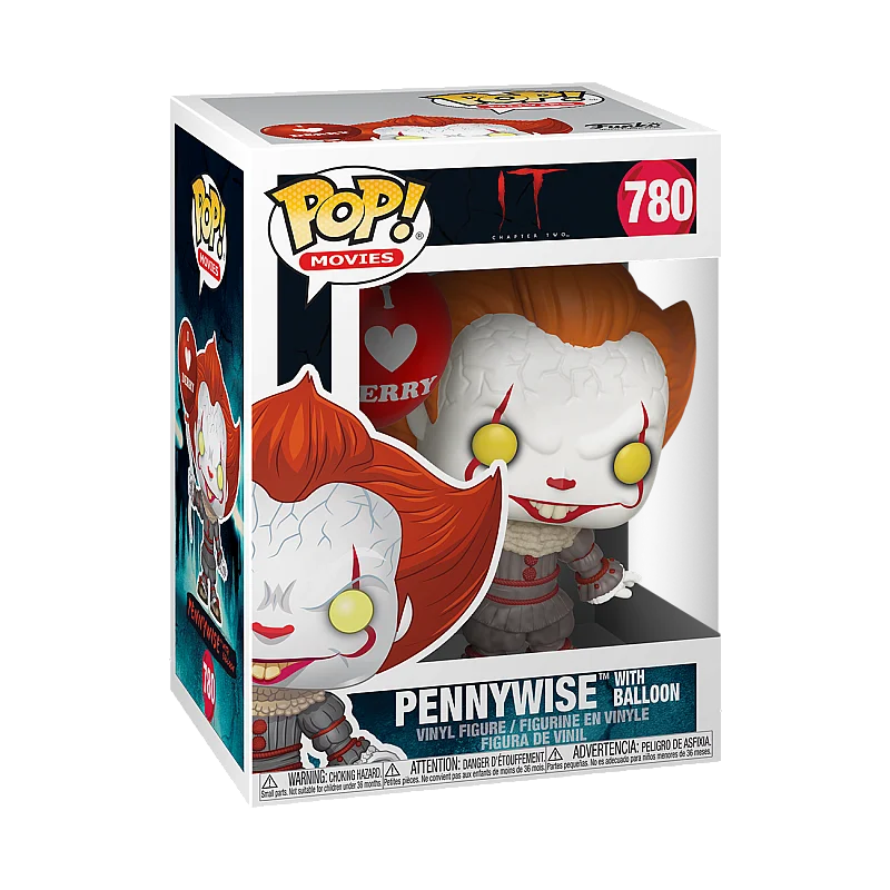 FUNKO POP! Vinyl Figure: IT Chapter 2 - Pennywise w/ Balloon, 9,5 cm