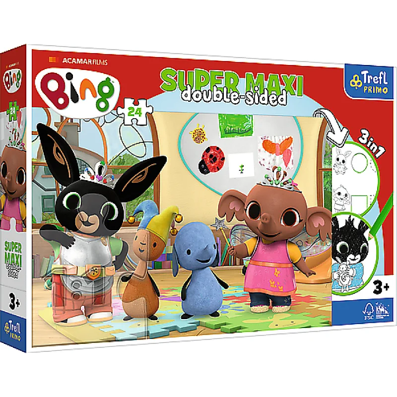 TREFL BING Super Maxi pusle, 24 osa TREFL BING Super Maxi pusle, 24 osa