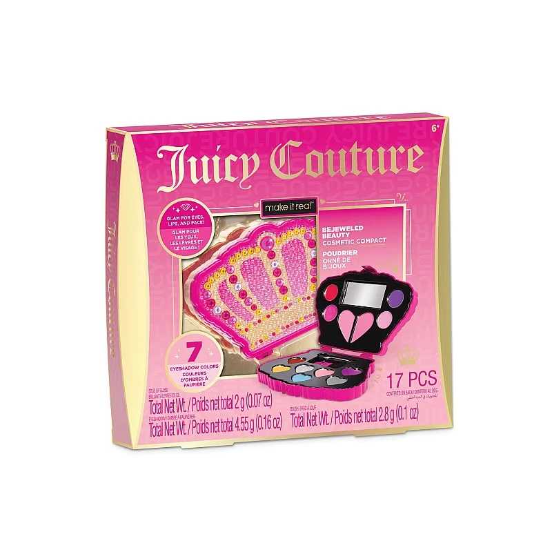 MAKE IT REAL Juicy Couture Bejeweled Beauty Kompakts kosmētikas komplekts MAKE IT REAL Juicy Couture Bejeweled Beauty Kompakts kosmētikas komplekts