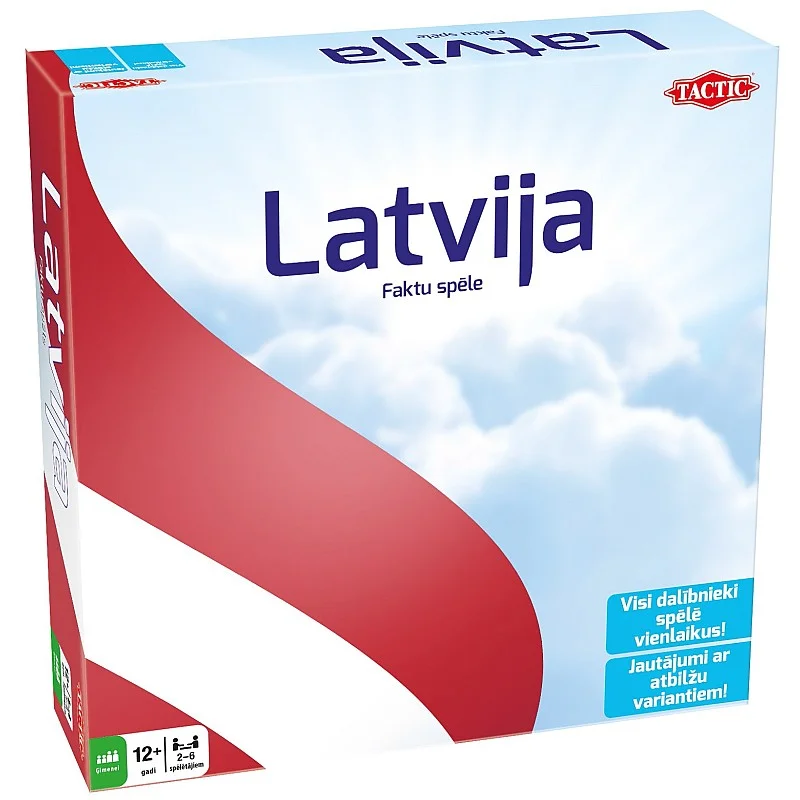 TACTIC Board Game "Latvia" (in Latvian lang.) TACTIC Board Game "Latvia" (in Latvian lang.)