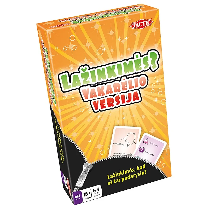 TACTIC Board game Wanna bet? Party Travel (In Lithuanian lang.)