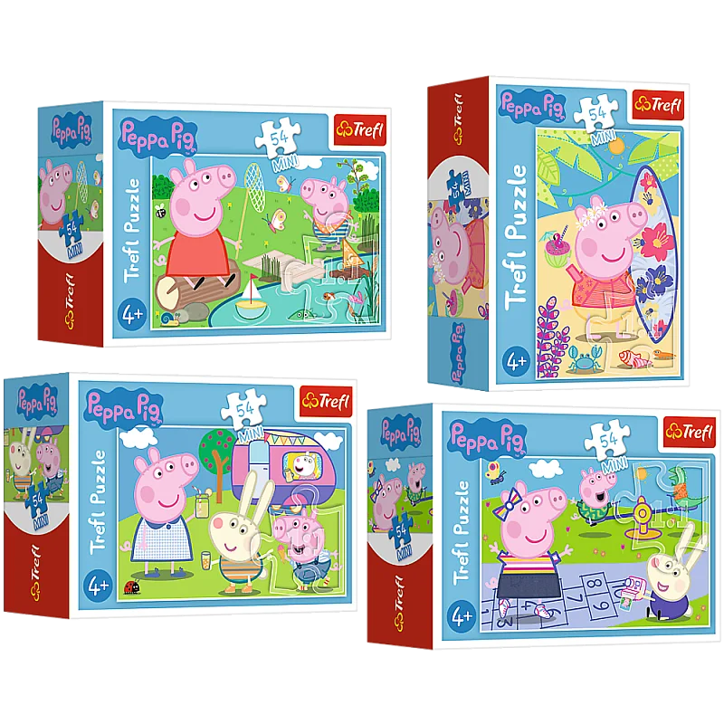 TREFL PEPPA PIG Minipusle Põrsas Peppa, 54 osa TREFL PEPPA PIG Minipusle Põrsas Peppa, 54 osa
