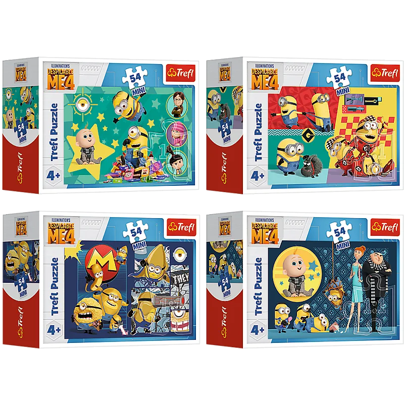 TREFL MINIONS Mini pusle Minionid, 54 osa TREFL MINIONS Mini pusle Minionid, 54 osa