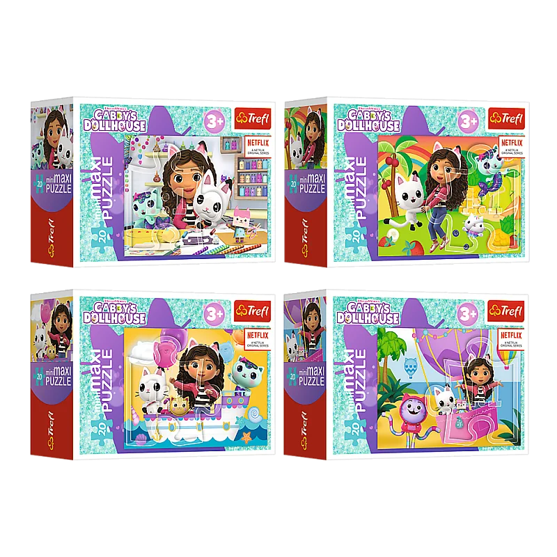 TREFL GABBY´S DOLLHOUSE Mini maxi pusle, 20 osa TREFL GABBY´S DOLLHOUSE Mini maxi pusle, 20 osa