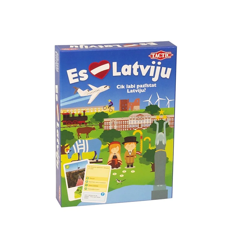 TACTIC Board game I love Latvia (In Latvian lang.)