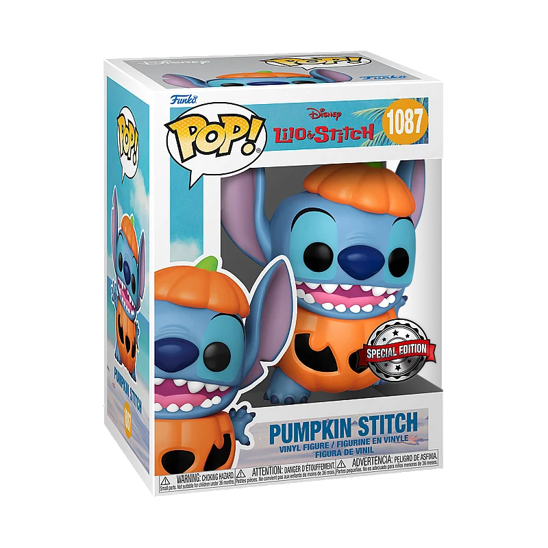 FUNKO POP! Vinilinė figūrėlė: Disney: Lilo & Stitch - Stitch (Pumpkin)
