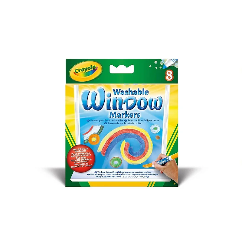 CRAYOLA Markeri stiklam, 8 gb. CRAYOLA Markeri stiklam, 8 gb.