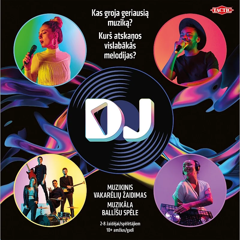 TACTIC Boardgame DJ Music Game: POP Music (in Latvian and Lithuanian lang.)