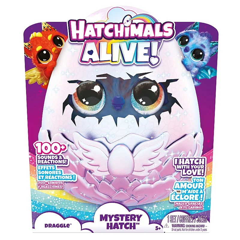 HATCHIMALS Interaktīvā rotaļlieta Hatchimals Alive Draggle HATCHIMALS Interaktīvā rotaļlieta Hatchimals Alive Draggle