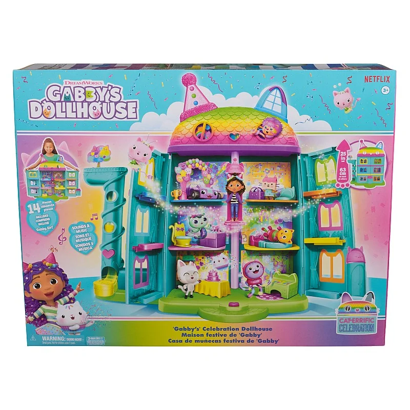 GABBY´S DOLLHOUSE Rotaļu komplekts Gabijas perrrrfektās svinības leļļu mājā GABBY´S DOLLHOUSE Rotaļu komplekts Gabijas perrrrfektās svinības leļļu mājā