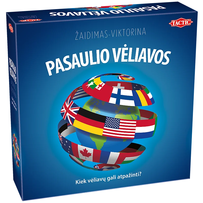 TACTIC boardgame Flags around the World, in Lithuanian lang. TACTIC boardgame Flags around the World, in Lithuanian lang.