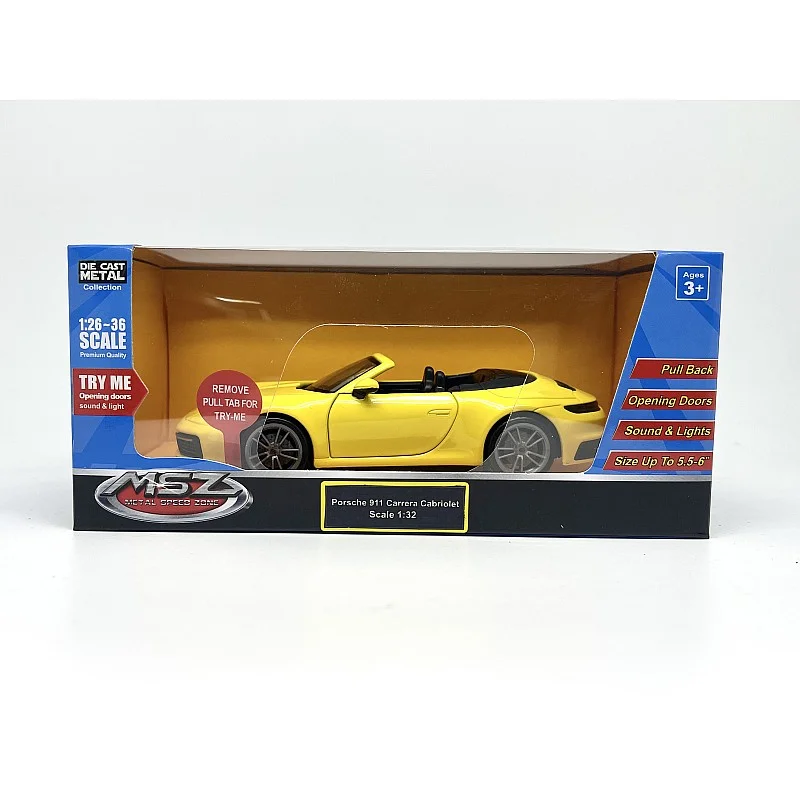 MSZ Automobilis PORSCHE 911 CARRERA CABRIOLET, 1:32 MSZ Automobilis PORSCHE 911 CARRERA CABRIOLET, 1:32