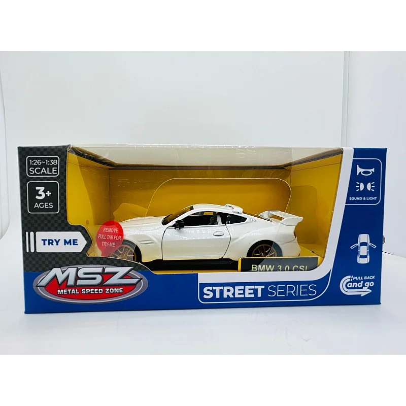 MSZ Automobilio modelis BMW 3.0 CSL(G82), 1:32 MSZ Automobilio modelis BMW 3.0 CSL(G82), 1:32